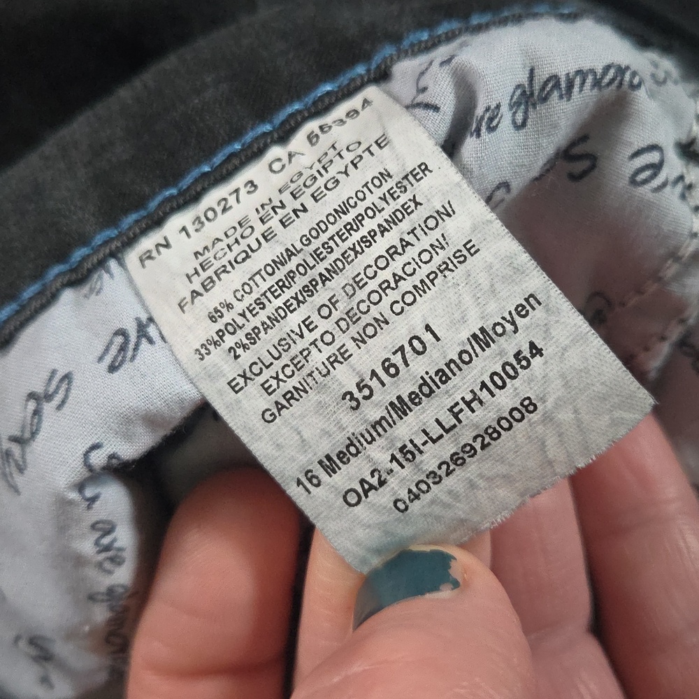 Lee Easy Fit Black Pants 16 Medium - Picture 2 of 3